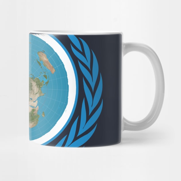 UNofficial UN Logo United Nations of Flat Earth by Teenugs